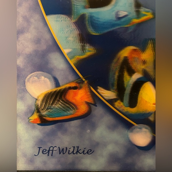 3D Ocean Life Wall Art Hologram Framed Picture Set Of 2 Jeff Wilkie Open Road - Picture 6 of 14
